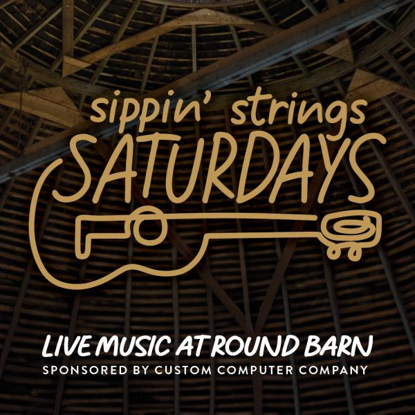 Sippin' Strings Saturdays with Pamela Rocha at Round Barn Winery & Estate logo