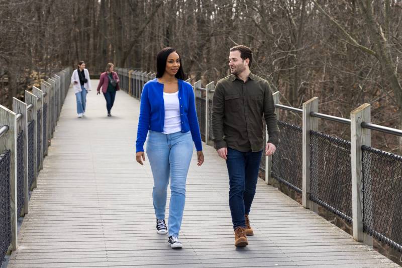 People sharing a drink